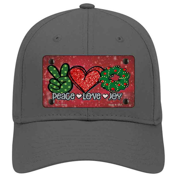 Peace Love Joy Novelty License Plate Hat