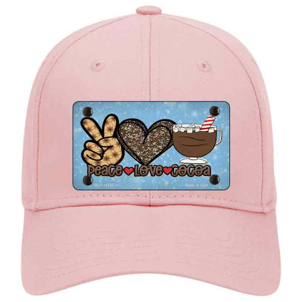 Peace Love Cocoa Novelty License Plate Hat