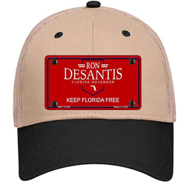 Ron Desantis Red Novelty License Plate Hat