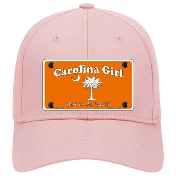 Carolina Girl Orange Novelty License Plate Hat