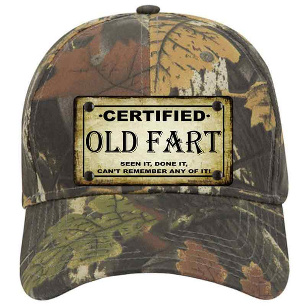 Certified Old Fart Novelty License Plate Hat