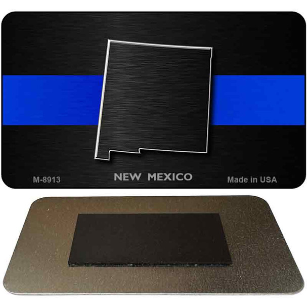 New Mexico Thin Blue Line Novelty Metal Magnet M-8913