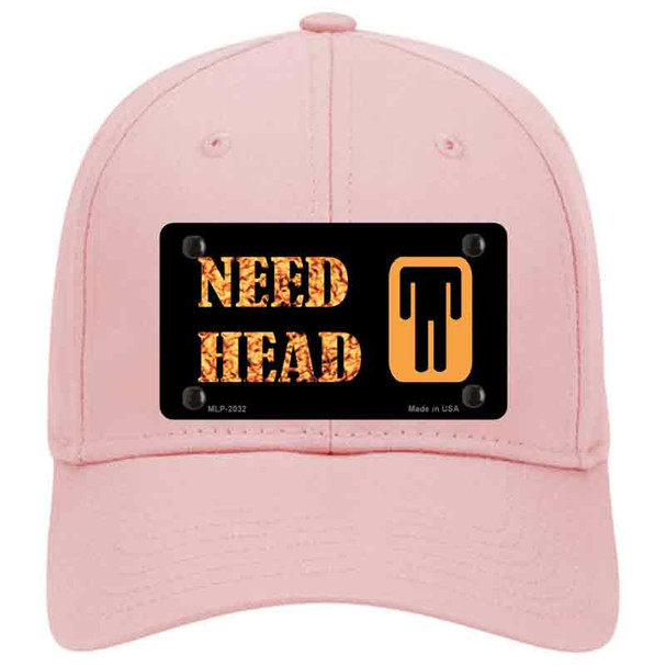 Need Head Novelty License Plate Hat