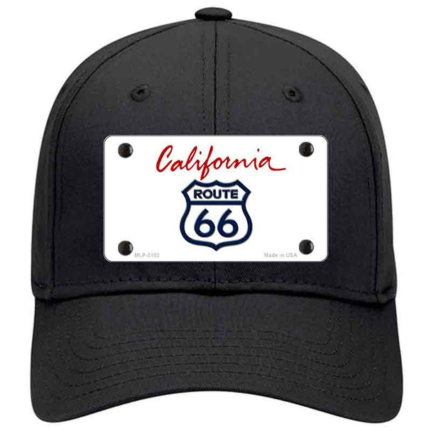 Route 66 Shield California Novelty License Plate Hat