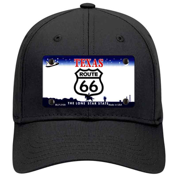 Route 66 Shield Texas Novelty License Plate Hat