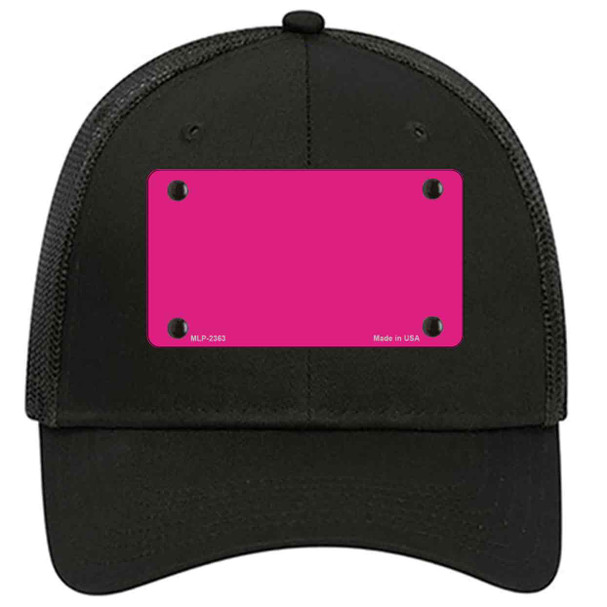 Pink Solid Novelty License Plate Hat