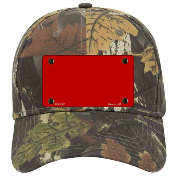 Red Solid Novelty License Plate Hat