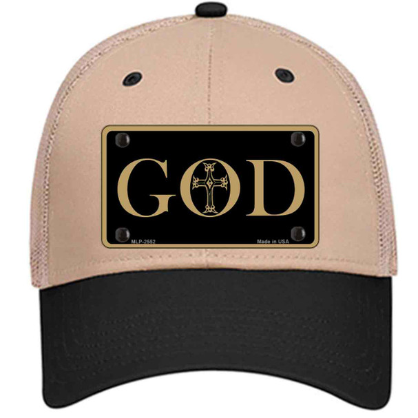 God Novelty License Plate Hat