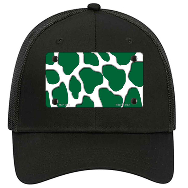 Green White Giraffe Novelty License Plate Hat