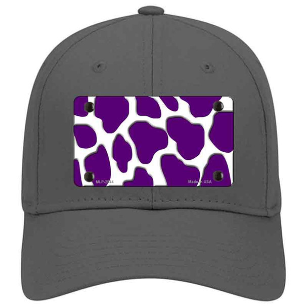 Purple White Giraffe Novelty License Plate Hat