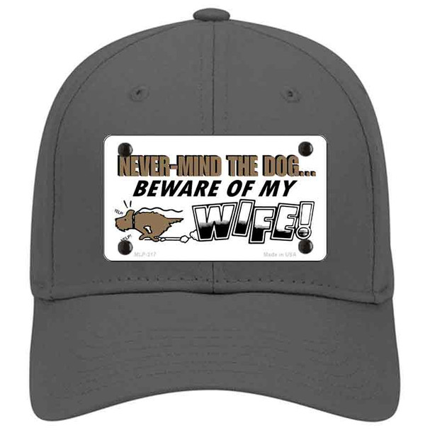 Beware Of My Wife Novelty License Plate Hat