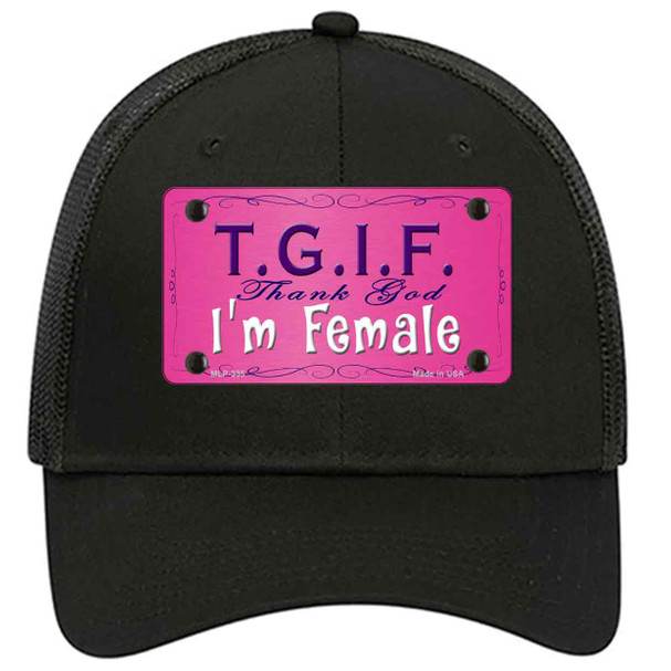 TGIF Novelty License Plate Hat