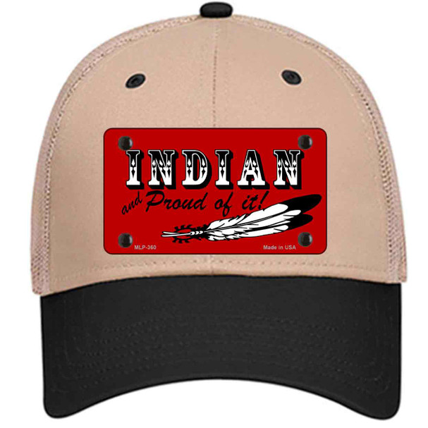 Indian And Proud Novelty License Plate Hat