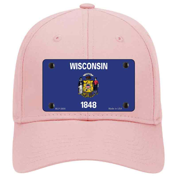 Wisconsin State Flag Novelty License Plate Hat