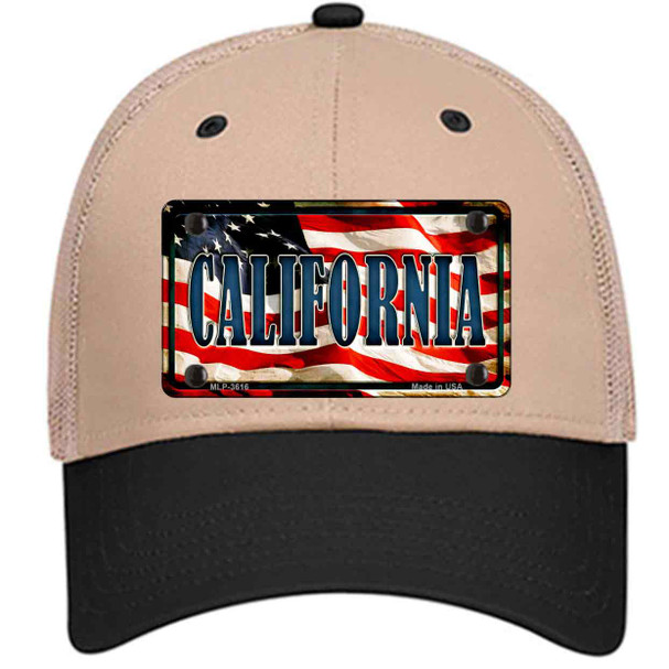 California USA Novelty License Plate Hat