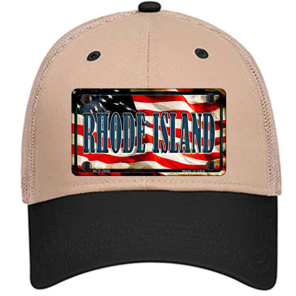 Rhode Island USA Novelty License Plate Hat