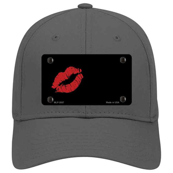 Red Lips Offset Novelty License Plate Hat