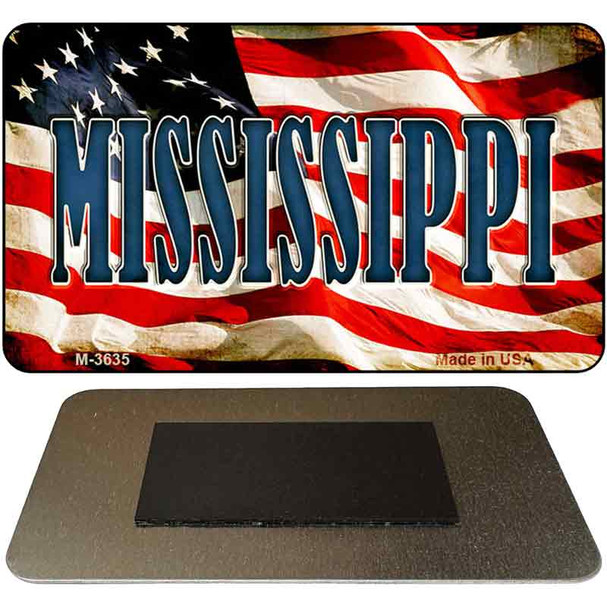 Mississippi Novelty Metal Magnet M-3635