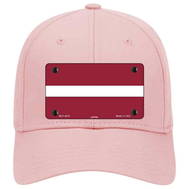 Latvia Flag Novelty License Plate Hat