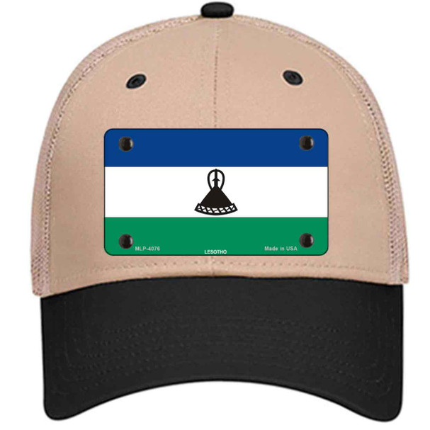 Lesotho Flag Novelty License Plate Hat