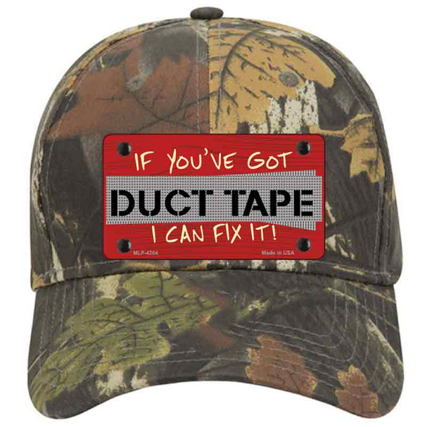 Duct Tape Novelty License Plate Hat