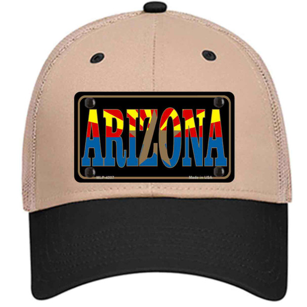 Arizona Inlayed State Flag Novelty License Plate Hat