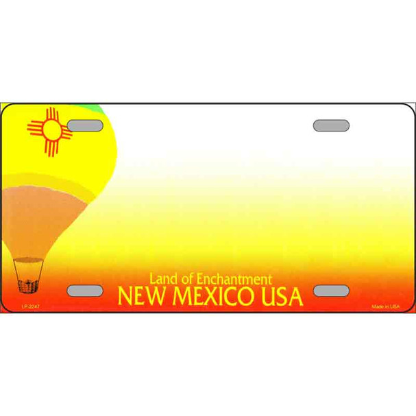 New Mexico Novelty State Blank Metal License Plate