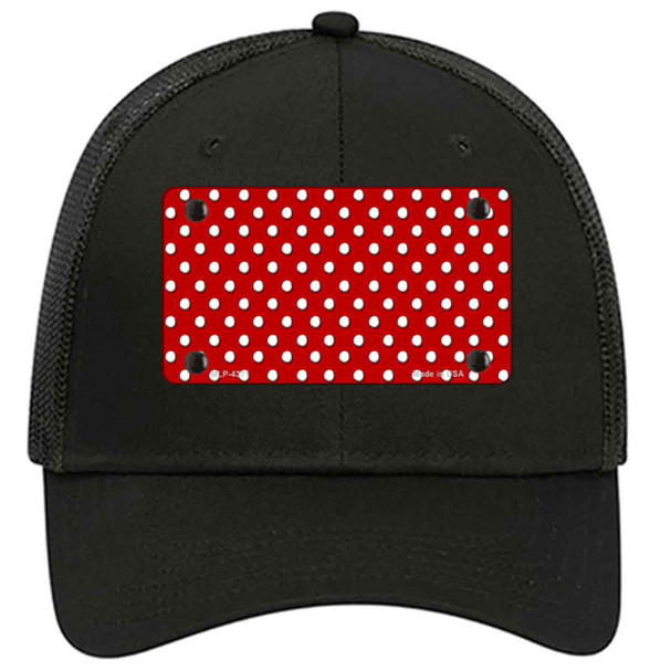 Red Polka Dot Novelty License Plate Hat