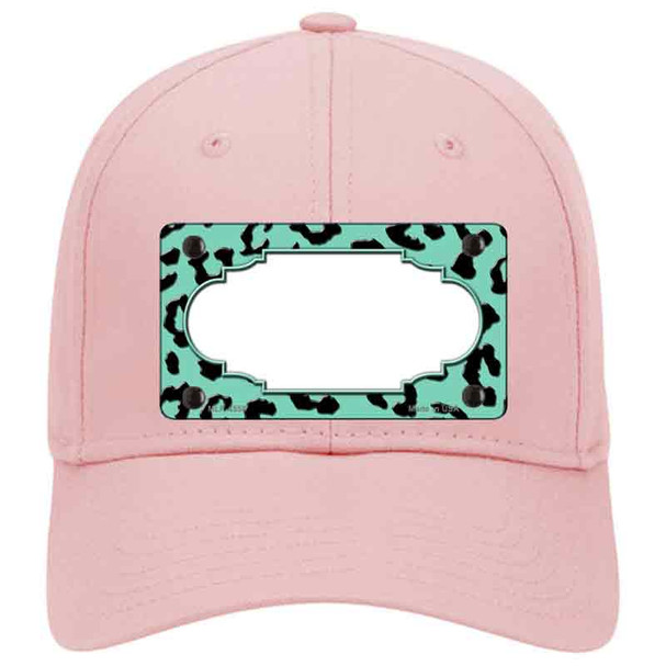 Mint Black Cheetah Scallop Novelty License Plate Hat