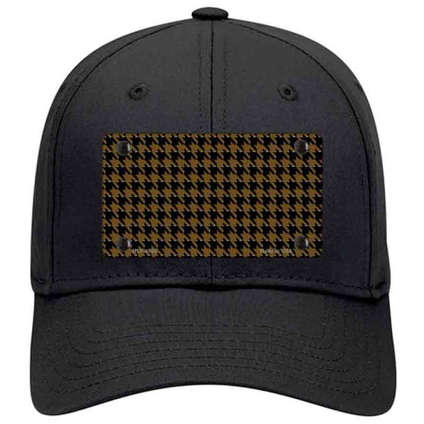 Brown Black Houndstooth Novelty License Plate Hat