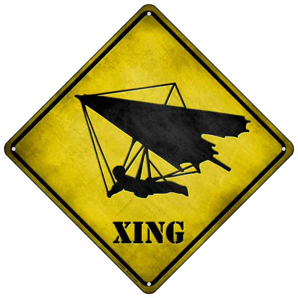 Hang Glider Xing Novelty Metal Crossing Sign