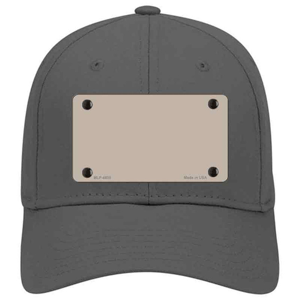 Tan Solid Novelty License Plate Hat