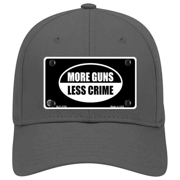 More Guns Less Crime Novelty License Plate Hat