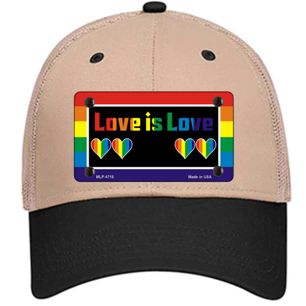 Love Is Love Novelty License Plate Hat
