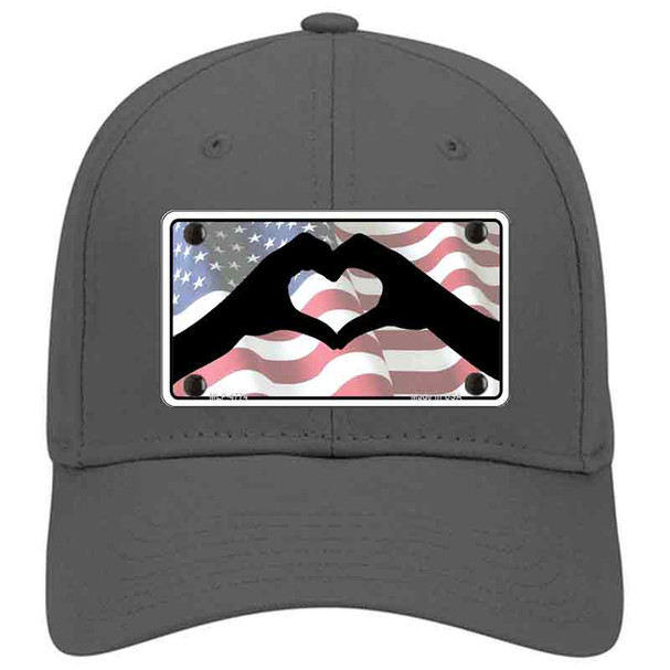 2 Hand Heart Novelty License Plate Hat