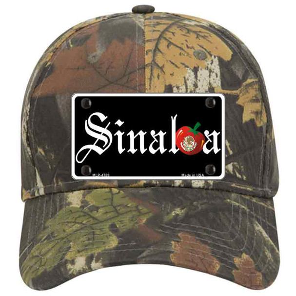 Sinaloa Black Novelty License Plate Hat