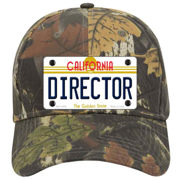 Director California Novelty License Plate Hat