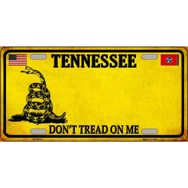 Tennessee Dont Tread On Me Metal Novelty License Plate