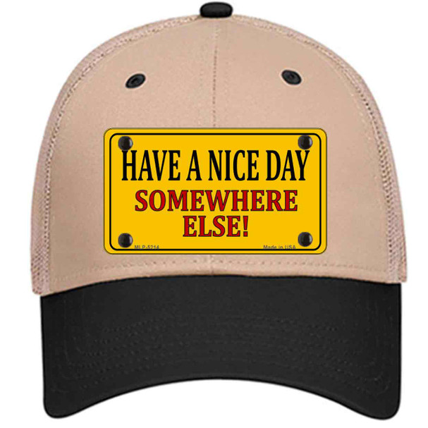 Have a Nice Day Novelty License Plate Hat