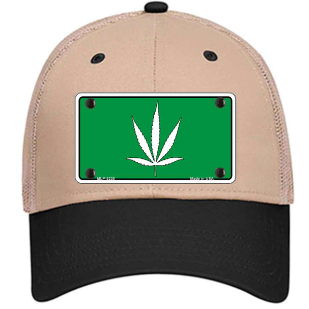 Marijuana Leaf Novelty License Plate Hat