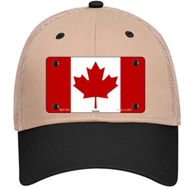 Canadian Flag Novelty License Plate Hat