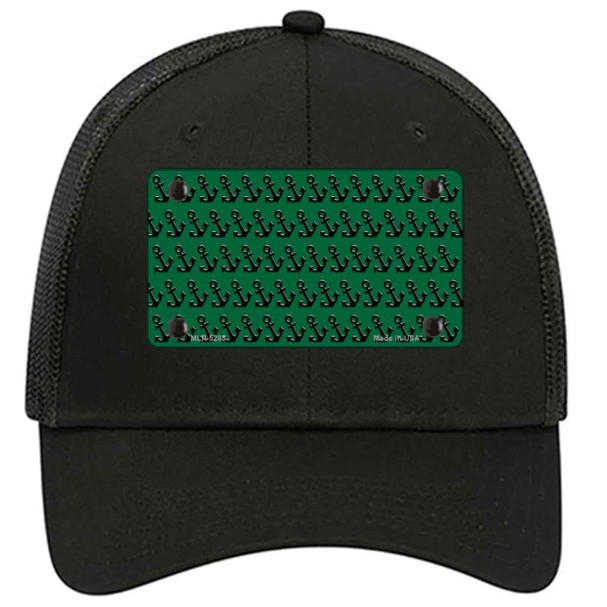 Green Black Anchor Novelty License Plate Hat