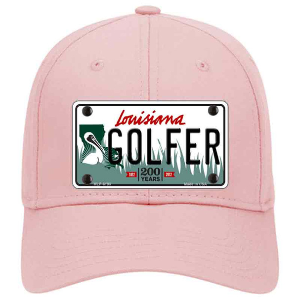 Golfer Louisiana Novelty License Plate Hat