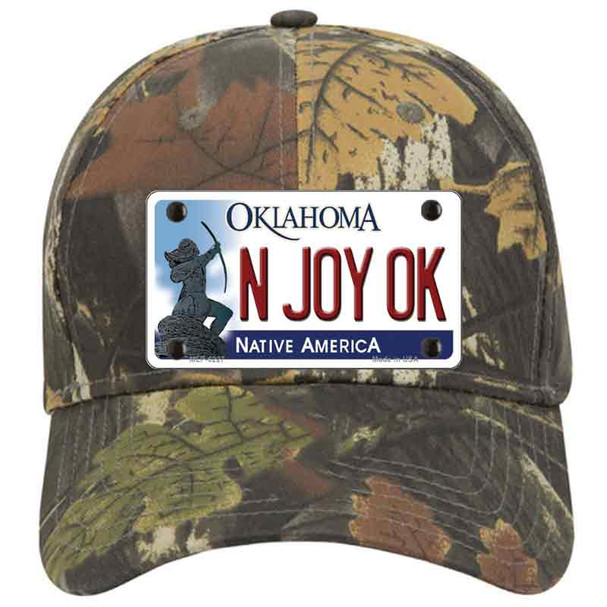 N Joy Ok Oklahoma Novelty License Plate Hat