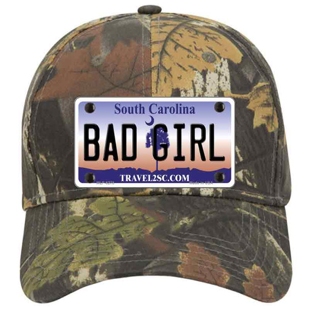 Bad Girl South Carolina Novelty License Plate Hat