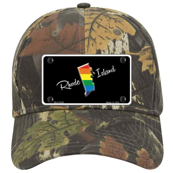 Rhode Island Rainbow Novelty License Plate Hat