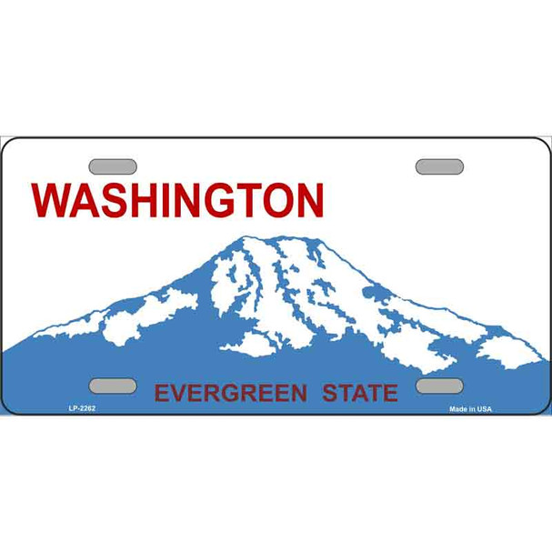 Washington Novelty State Blank Metal License Plate