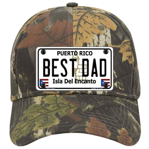Best Dad Puerto Rico Novelty License Plate Hat
