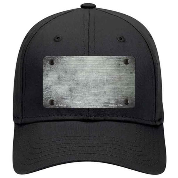 White Oil Rubbed Solid Novelty License Plate Hat