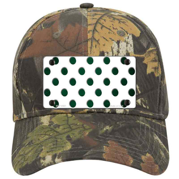 Green White Dots Oil Rubbed Novelty License Plate Hat